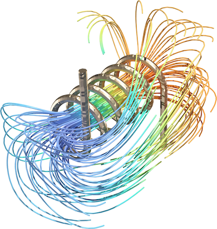 Magnetic field streamlines